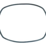 אטם סיליקון עגול ושטוח לשוליים של מכשיר חשמלי או דלת.