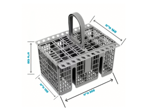 סלסלת סכו"ם מקורית למדיח כלים Whirlpool, Bauknecht, Indesit, Ariston, Scholtes. מק"ט ראשי C00386607. מחליף מק"טים 482000023046, C00283410, C00289642, C00297265, C00298686, C00480617. Cutlery Basket C00386607 Dishwasher Spares.