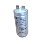 קבל למייבש כביסה 5 מיקרו פאראד עם תושבת מקורי Capacitor 5uF Electrolux AEG Zanussi Ducati 1250020516