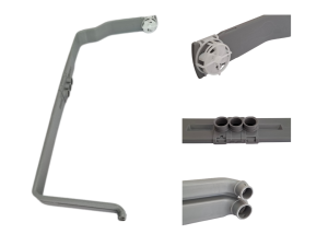 מוביל מים עם מתז תקרה למדיח בוש סימנס bosch siemens dishwasher Tube feeding pipe with sprinkler disk for 81,5cm new docking system 11003118
