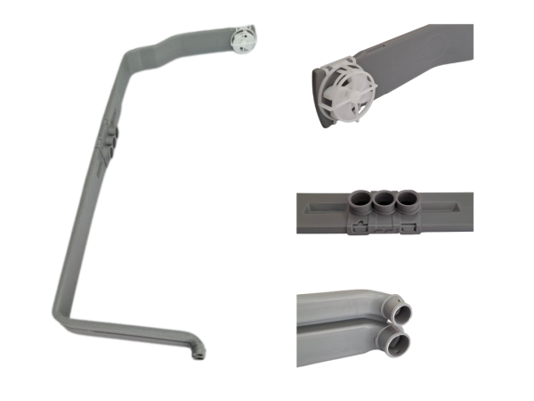 מוביל מים עם מתז תקרה למדיח בוש סימנס bosch siemens dishwasher Tube feeding pipe with sprinkler disk for 81,5cm new docking system 11003118